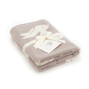 Jelly Cats Bashful Beige Bunny Blanket | ONG-405763