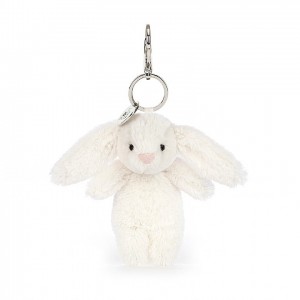 Jelly Cats Bashful Bunny Cream Bag Charm | FHX-976235