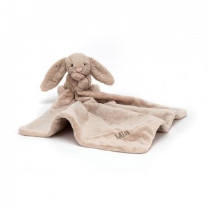 Jelly Cats Personalised Bashful Beige Bunny Soother | UTJ-746532