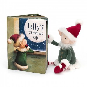 Medium Jelly Cats Leffy's Christmas Gift Book and Leffy Elf | YXZ-412968