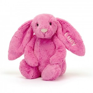 Medium Jelly Cats Personalised Bashful Hot Pink Bunny | KBL-031698