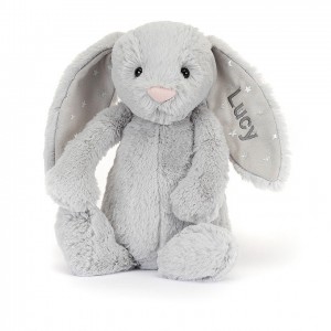 Medium Jelly Cats Personalised Bashful Shimmer Bunny | YIF-679402