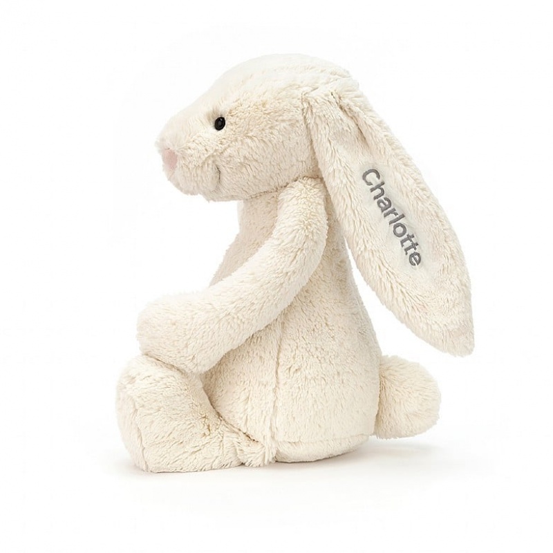 Huge Jelly Cats Personalised Bashful Cream Bunny | OHW-513208