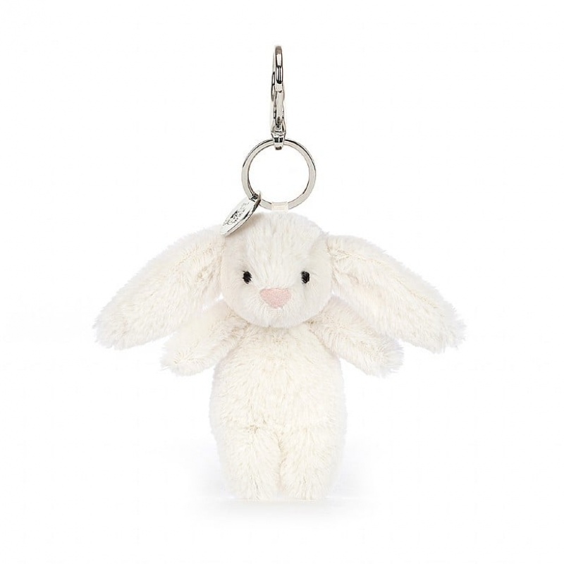 Jelly Cats Bashful Bunny Cream Bag Charm | FHX-976235