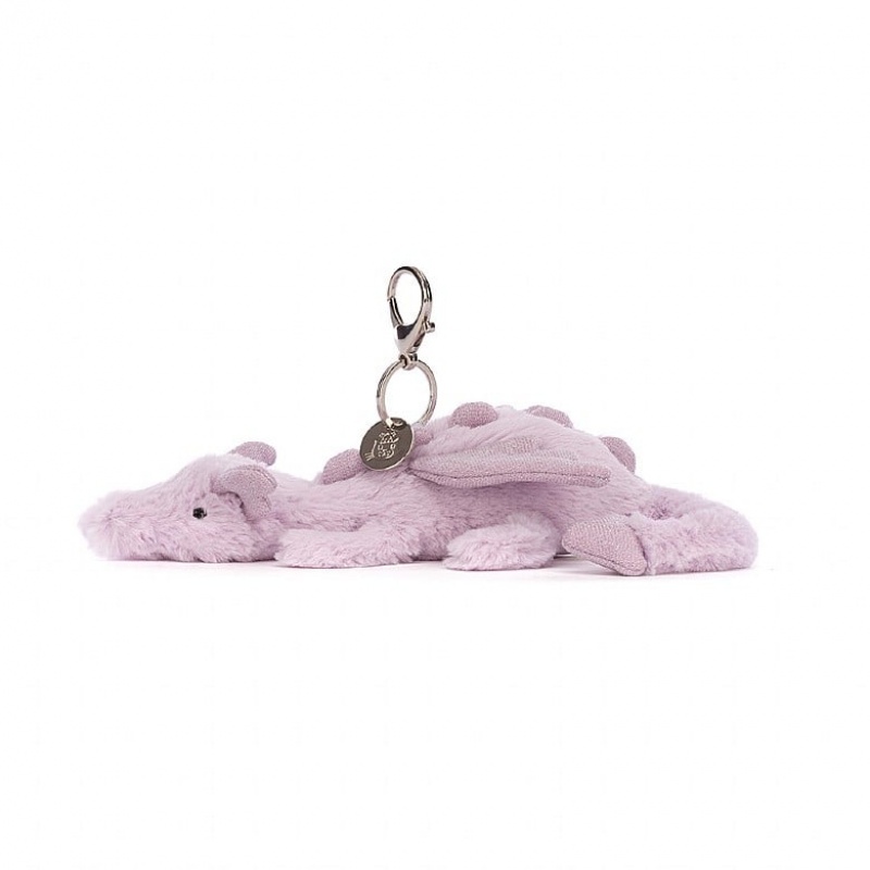 Jelly Cats Lavender Dragon Bag Charm | EOM-023987