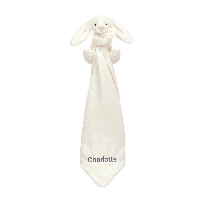 Jelly Cats Personalised Bashful Cream Bunny Soother | CIG-970823