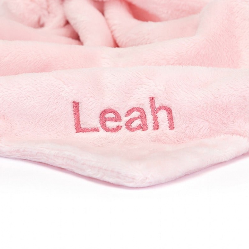 Jelly Cats Personalised Bashful Pink Bunny Soother | CDK-029356