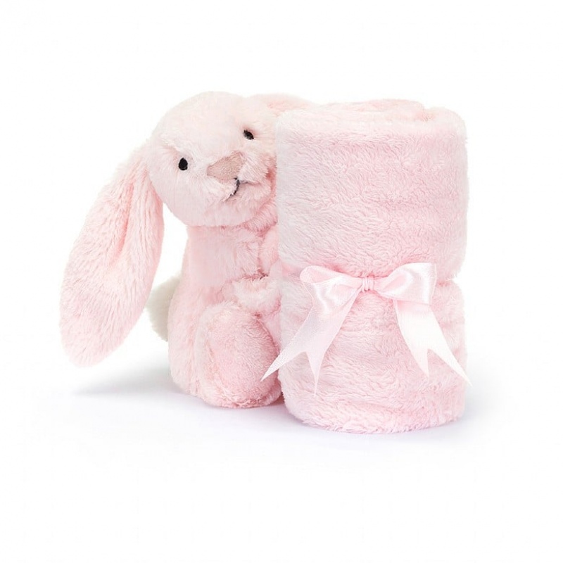 Jelly Cats Personalised Bashful Pink Bunny Soother | CDK-029356