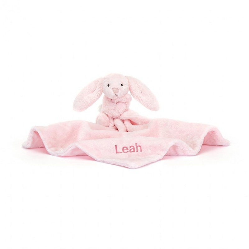 Jelly Cats Personalised Bashful Pink Bunny Soother | CDK-029356