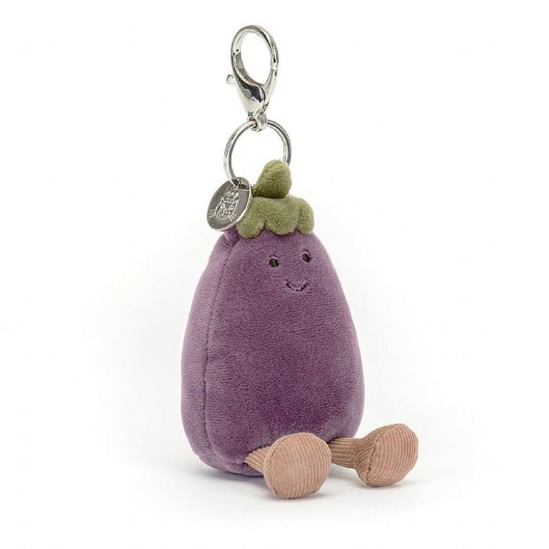 Jelly Cats Vivacious Aubergine Bag Charm | PEF-982675