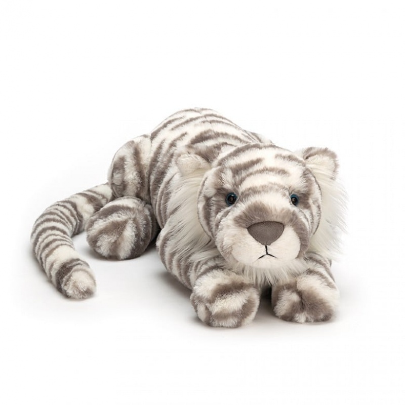 Large Jelly Cats Sacha Snow Tiger | CKT-091582