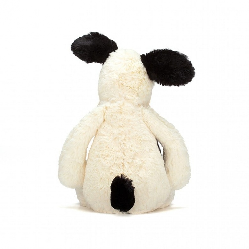 Medium Jelly Cats Bashful Black & Cream Puppy | NKP-608913