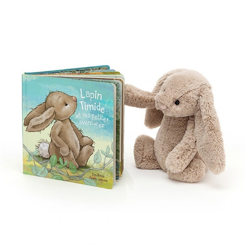 Medium Jelly Cats Lapin Timide Et Ses Petites Aventures & Bashful Beige Bunny | BNH-369014