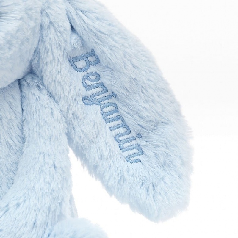 Medium Jelly Cats Personalised Bashful Blue Bunny | BIQ-394175