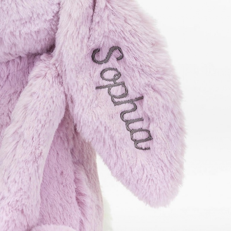 Medium Jelly Cats Personalised Bashful Lilac Bunny | OJG-837215