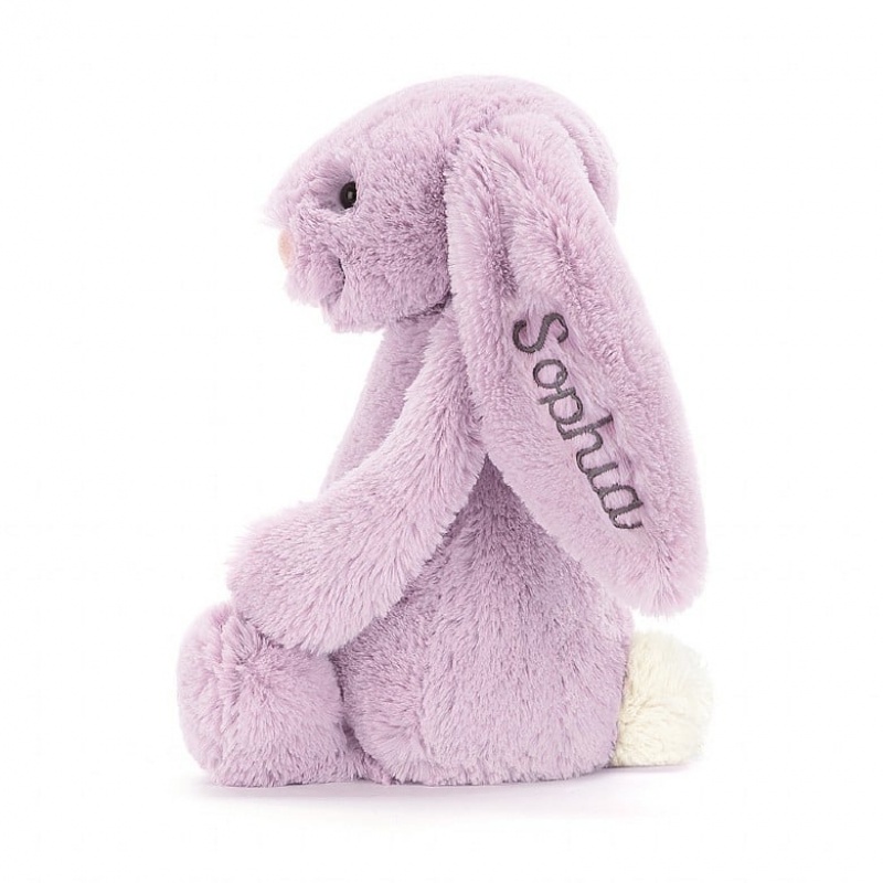 Medium Jelly Cats Personalised Bashful Lilac Bunny | OJG-837215