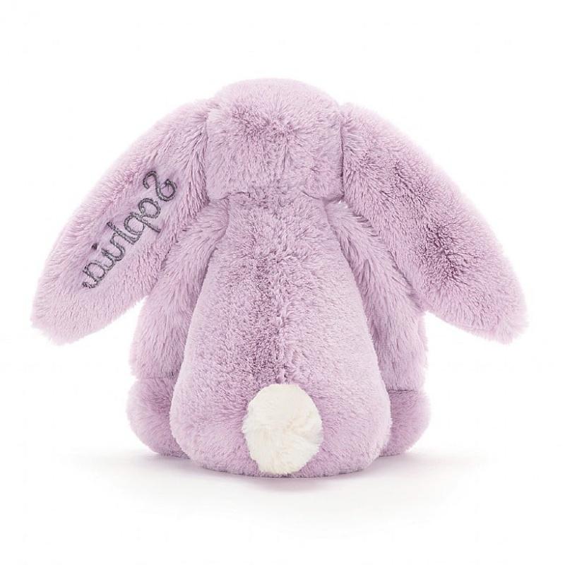 Medium Jelly Cats Personalised Bashful Lilac Bunny | OJG-837215