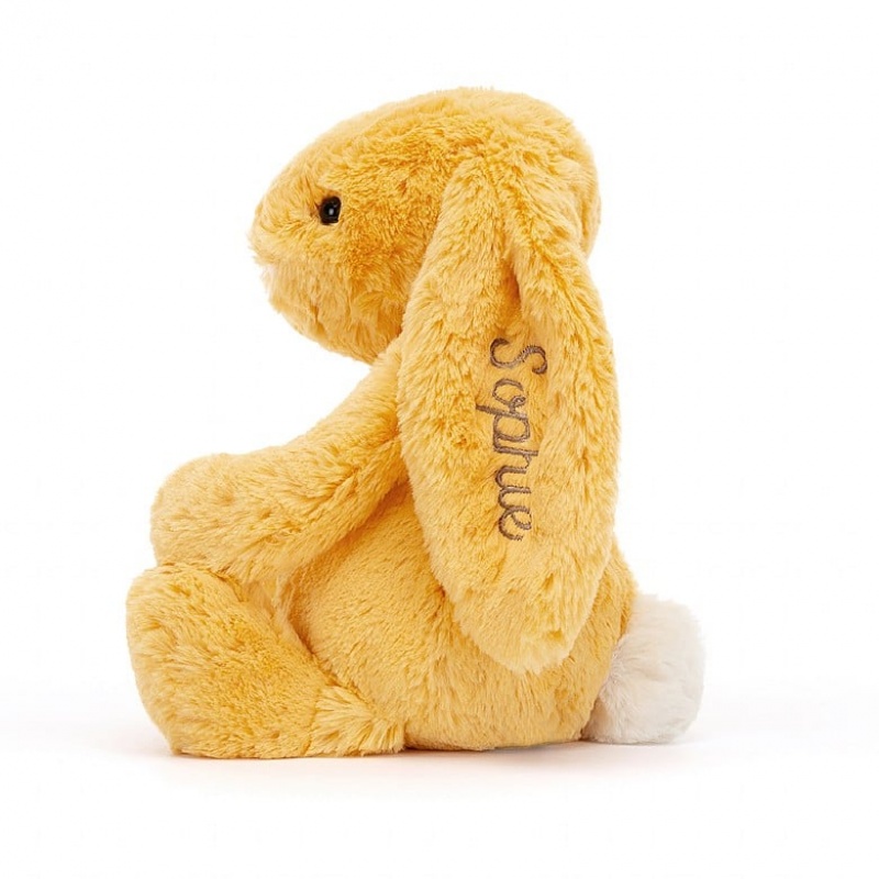 Medium Jelly Cats Personalised Bashful Sunshine Bunny | MJX-356024