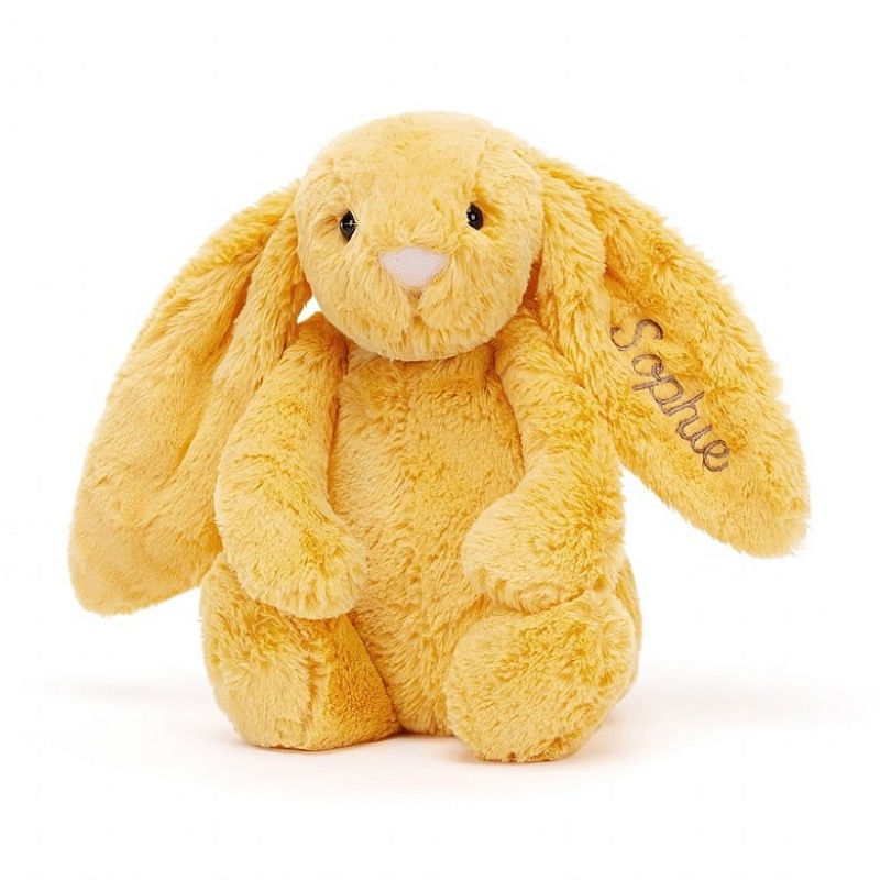 Medium Jelly Cats Personalised Bashful Sunshine Bunny | MJX-356024